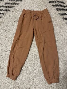 Orange/brown jogger sweatpants